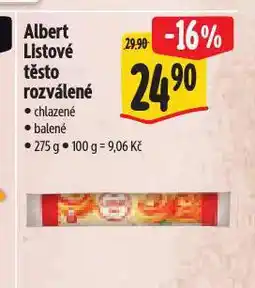 Albert Listové těsto nabídka