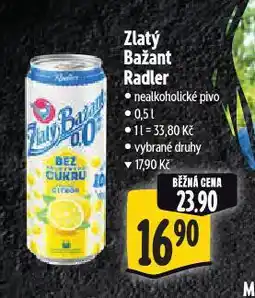 Albert Pivo zlatý bažant radler nabídka