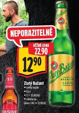 Albert Pivo zlatý bažant nabídka