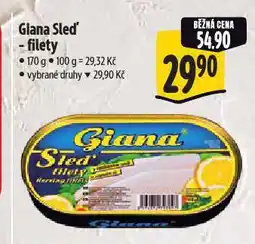 Albert Giana sleďové filety nabídka