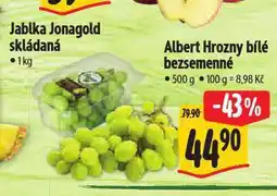 Albert Hrozny bílé bezsemenné nabídka