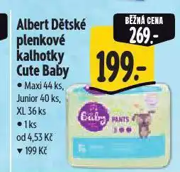 Albert Cute baby plenkové kalhotky nabídka