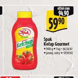 Albert Spak gourmet kečup nabídka