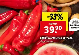Lidl Paprika červená špičatá nabídka