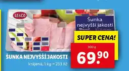 Lidl Šunka nejvyšší jakosti nabídka
