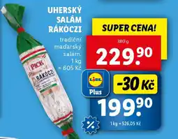 Lidl Uherský salám rákóczi nabídka