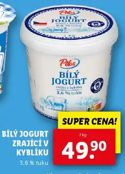 Lidl Bílý jogurt zrající v kyblíku nabídka