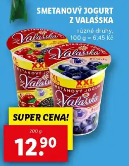 Lidl Smetanový jogurt z valašska nabídka