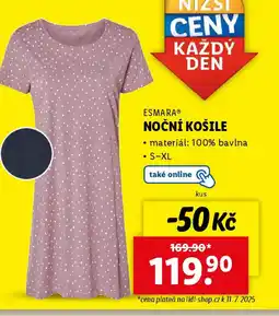 Lidl ESMARA® Noční košile nabídka