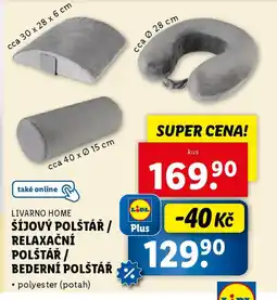 Lidl LIVARNO HOME Šíjový polštář / relaxační polštář / bederní polštář nabídka