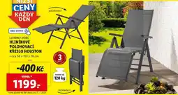 Lidl LIVARNO HOME Hliníkové polohovací křeslo Houston nabídka