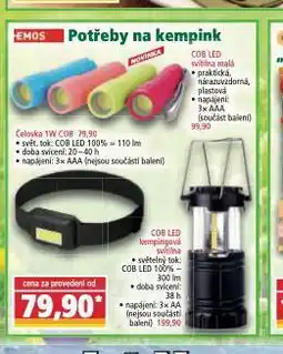 Norma Potřeby pro kemping nabídka
