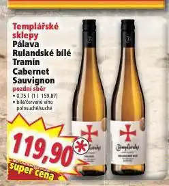 Norma Templářské sklepy cabernet sauvignon nabídka