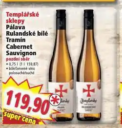 Norma Templářské sklepy tremín nabídka