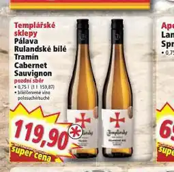 Norma Templářské sklepy rulandské bílé nabídka