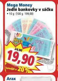 Norma Mega money jedlé bankovky v sáčku nabídka