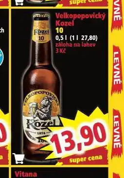 Norma Pivo velkopopovický kozel 10 nabídka