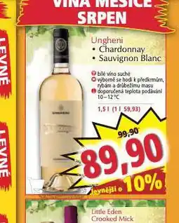 Norma Ungheni chardonnay nabídka