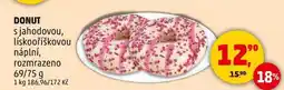 Penny Market DONUT s jahodovou, 69/75 g nabídka