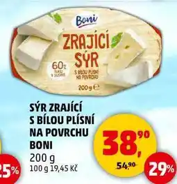 Penny Market SÝR ZRAJÍCÍ S BÍLOU PLÍSNÍ NA POVRCHU BONI, 200 g nabídka