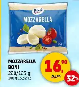Penny Market MOZZARELLA BONI, 220/125 g nabídka