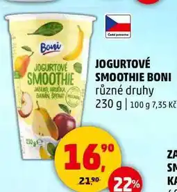 Penny Market JOGURTOVÉ SMOOTHIE BONI různé druhy, 230 g nabídka
