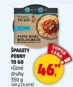 Penny Market ŠPAGETY PENNY TO GO různé druhy, 350 g nabídka