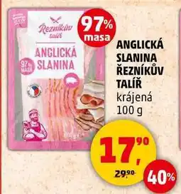 Penny Market ANGLICKÁ SLANINA ŘEZNÍKŮV TALÍŘ krájená, 100 g nabídka