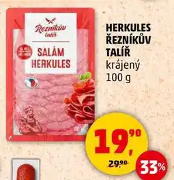 Penny Market HERKULES ŘEZNÍKŮV TALÍŘ krájený, 100 g nabídka