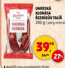 Penny Market UHERSKÁ KLOBÁSA ŘEZNÍKŮV TALÍŘ, 200 g nabídka