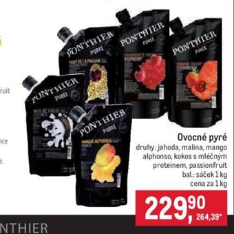 Makro Ovocné pyré nabídka