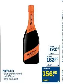 Makro Mionetto nabídka