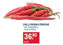 Makro CHILLI PAPRIKA ČERVENÁ nabídka