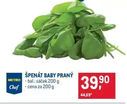 Makro Špenát baby praný nabídka
