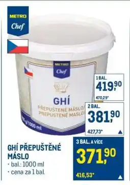 Makro Ghí přepuštěné máslo nabídka