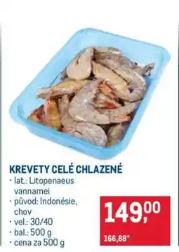 Makro KREVETY CELÉ CHLAZENÉ nabídka