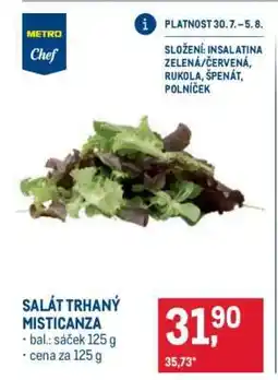 Makro SALÁT TRHANÝ MISTICANZA nabídka