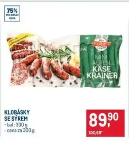 Makro KLOBÁSKY SE SÝREM nabídka