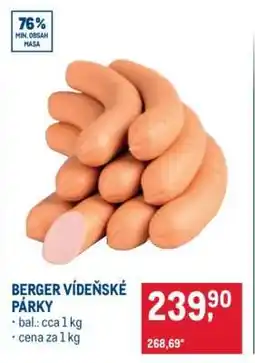 Makro BERGER VÍDEŇSKÉ PÁRKY nabídka