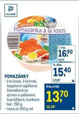 Makro Pomazánky nabídka