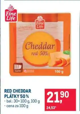 Makro RED CHEDDAR PLÁTKY 50 % nabídka