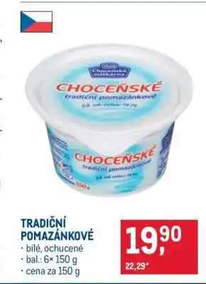 Makro Tradiční pomazánkové nabídka