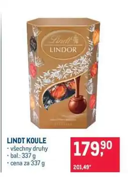 Makro Lindt koule nabídka