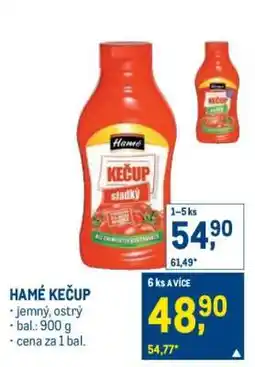 Makro Hamé Kečup nabídka