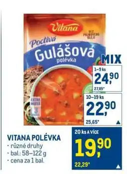 Makro Vitana Polévka nabídka