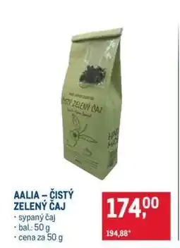 Makro AALIA – ČISTÝ ZELENÝ ČAJ nabídka