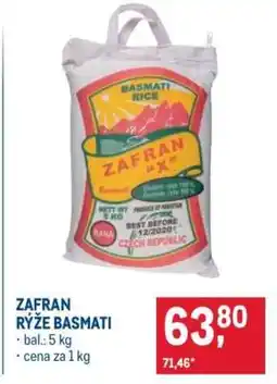 Makro ZAFRAN RÝŽE BASMATI nabídka