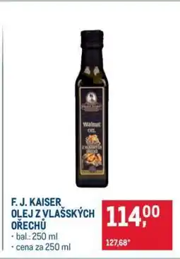 Makro F. J. KAISER OLEJ Z VLAŠSKÝCH OŘECHŮ nabídka