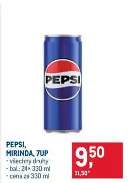Makro Pepsi, Mirinda, 7Up nabídka