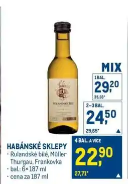 Makro Habánské sklepy nabídka